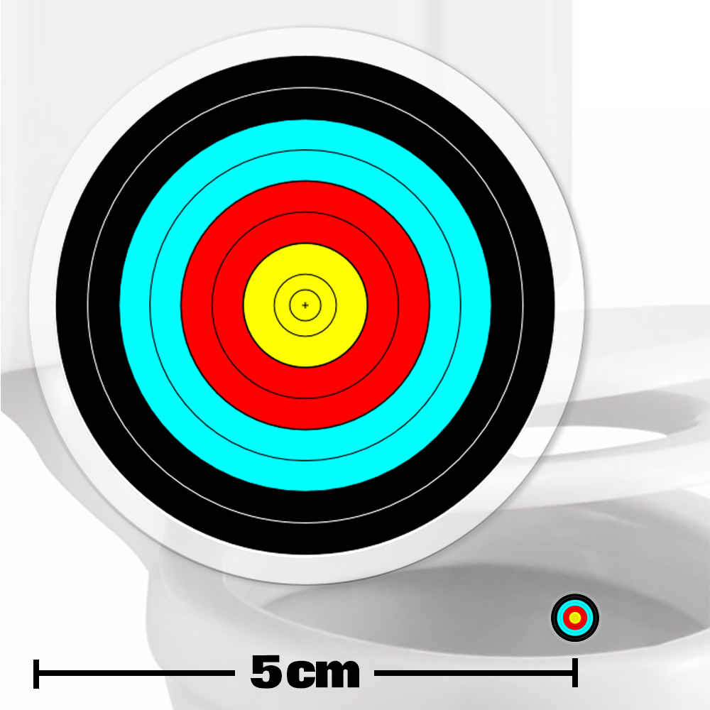 Archery Toilet Target Stickers 5cm