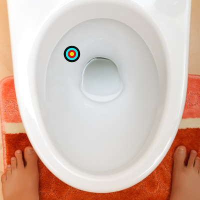 Archery Toilet Target Stickers 5cm
