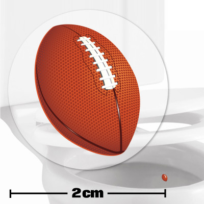 American Football Toilet Target Stickers 2cm