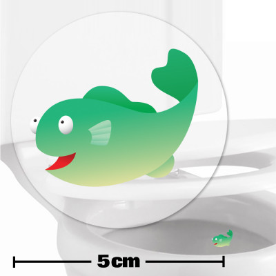 Fish Toilet Training Stickers 5cm