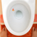Flames Toilet Target Stickers 5cm