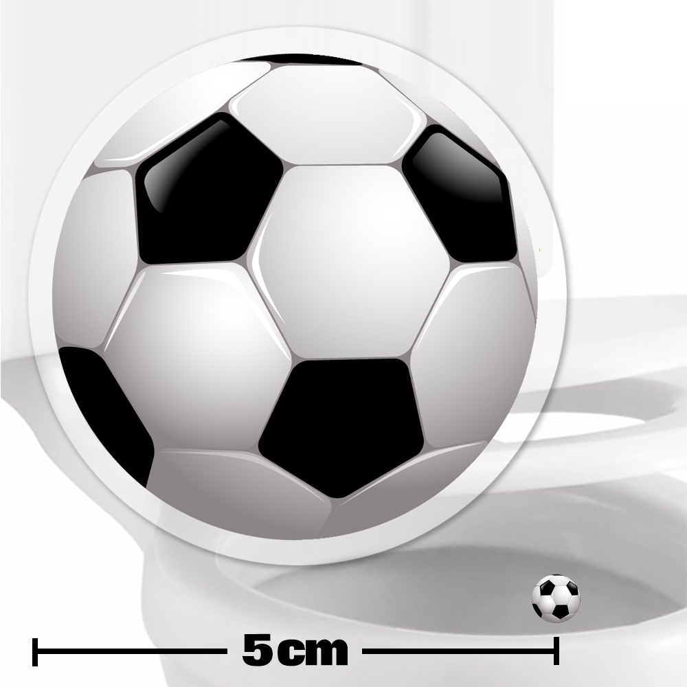 Football Toilet Target Stickers 5cm