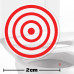 Toilet Target Stickers 2cm